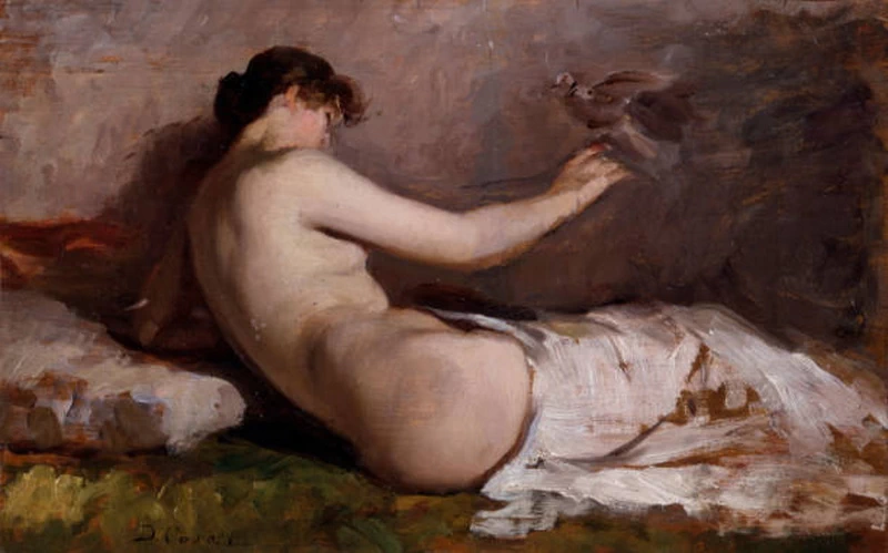 Nudo con uccellino